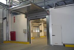 Tiefkühl Umlenktor offen - HaWe Speed