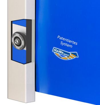 Automatische Behangspannung bei HaWe-Speed Schnelllauftoren