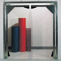 Pendeltüren aus volltransparenten PVC