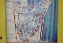 bedruckter Behang im Supermarkt  - HaWe Speed