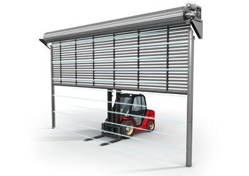 Durchfahrtsüberwachung durch Lichtgitter